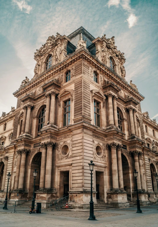 a large building with a clock on top of it, unsplash contest winner, paris school, palace of the chalice, square, 8k resolution”, [ cinematic