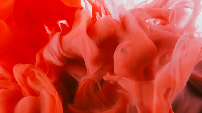 a close up of a red substance in water, an album cover, inspired by Kim Keever, pexels contest winner, james jean and petra cortright, flowing salmon-colored silk, horst p. horst, jello