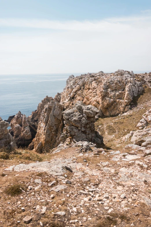 a person riding a horse on top of a rocky hill, les nabis, piroca, gigapixel photo, multiple stories, ((rocks))