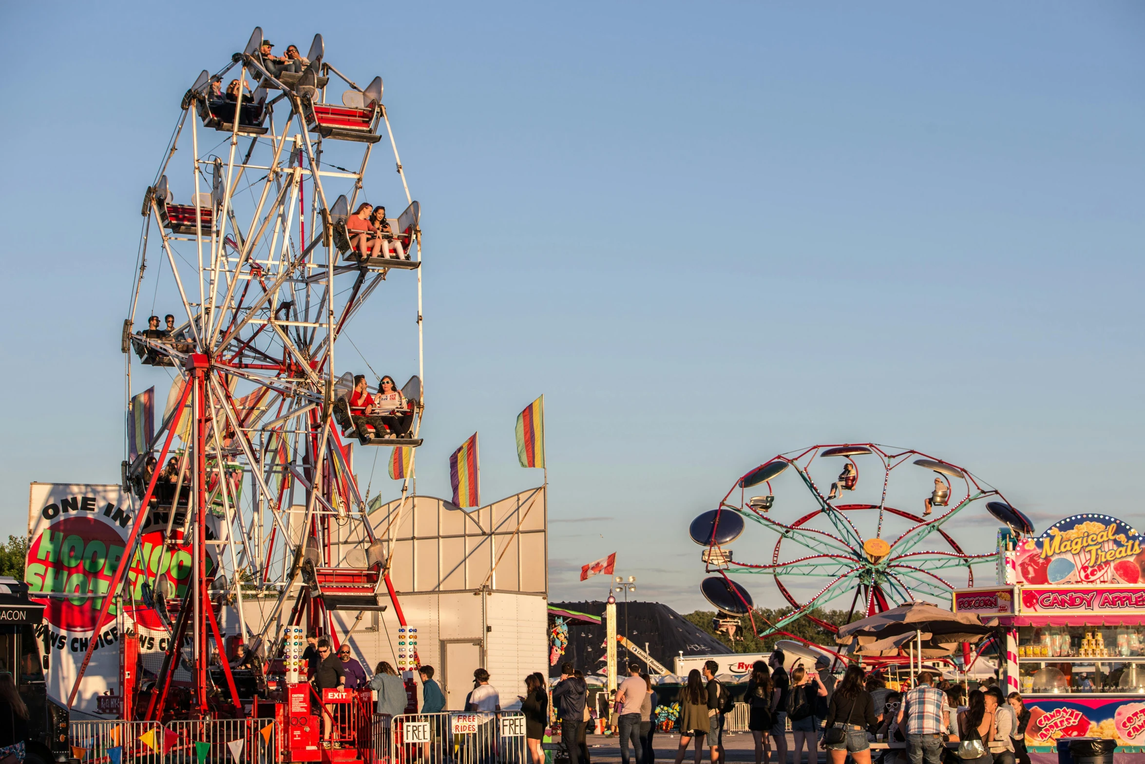 a carnival filled with lots of people next to a ferris wheel, yeg, profile image, fan favorite, caulfield