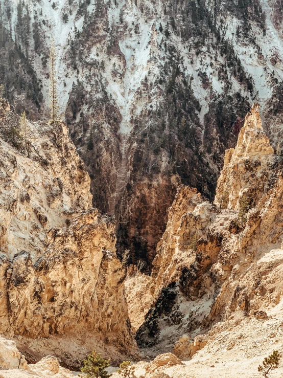 a person riding a horse through a canyon, an album cover, by Matthias Weischer, pexels contest winner, baroque, geological strata, zoomed in, panorama, high quality product image”
