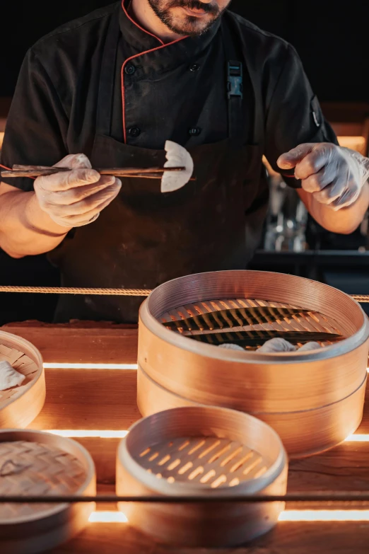 a chef preparing dim dim dim dim dim dim dim dim dim dim dim dim dim dim dim dim dim dim dim dim dim dim dim dim dim, inspired by Gu An, trending on pexels, process art, closeup at the food, bao pnan, thumbnail, banner