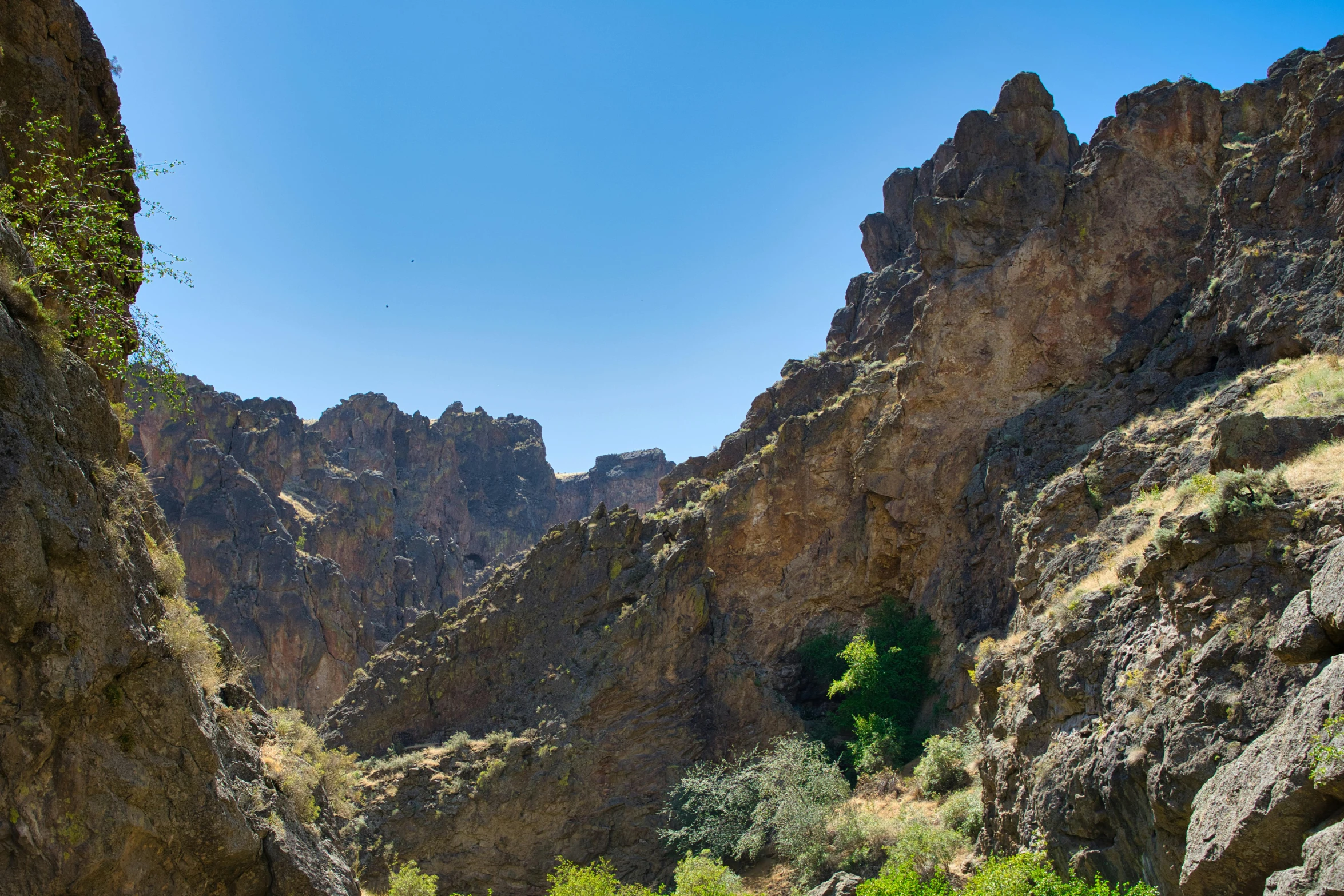 a group of people riding horses through a canyon, les nabis, ayanamikodon and irakli nadar, nature photo