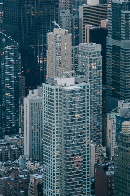 a view of a city from the top of a building, full building, zoomed, jen atkin, photograph