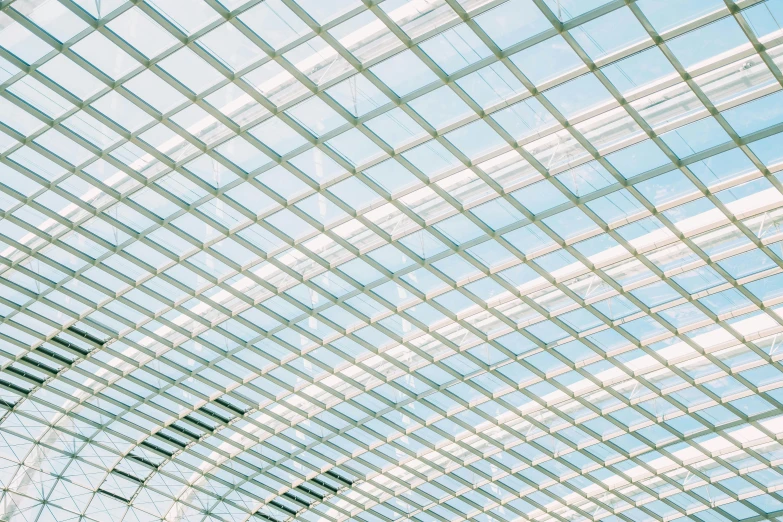 a picture of the inside of a building, by Carey Morris, unsplash contest winner, light and space, square lines, roof background, made of glass, demur