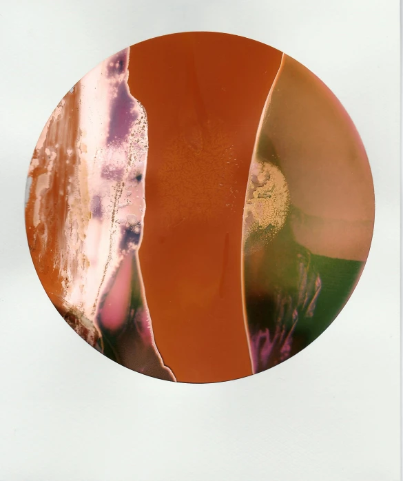 a picture of a picture of a picture of a picture of a picture of a picture of a picture of a picture of a picture of a, inspired by Otto Piene, unsplash, lyrical abstraction, reflections in copper, round format, coloured polaroid photograph, ( ( photograph ) )