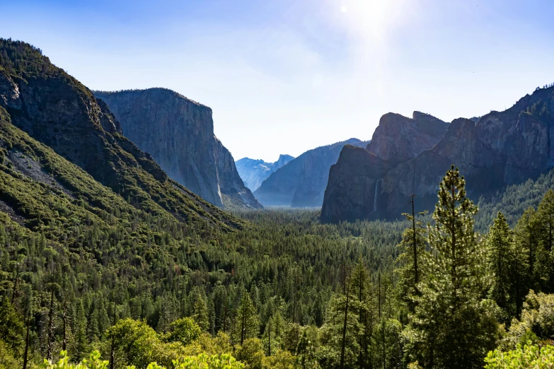 yosemite national park, yosemite national park, yosemite national park, yosemite national park, yosemite national, by Tom Bonson, pexels contest winner, green valley below, in front of a forest background, high quality product image”