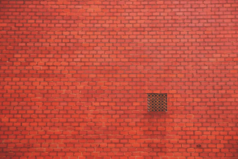 a fire hydrant in front of a brick wall, inspired by Andreas Gursky, minimalism, birdseye view, red grid, chengwei pan, brick wall
