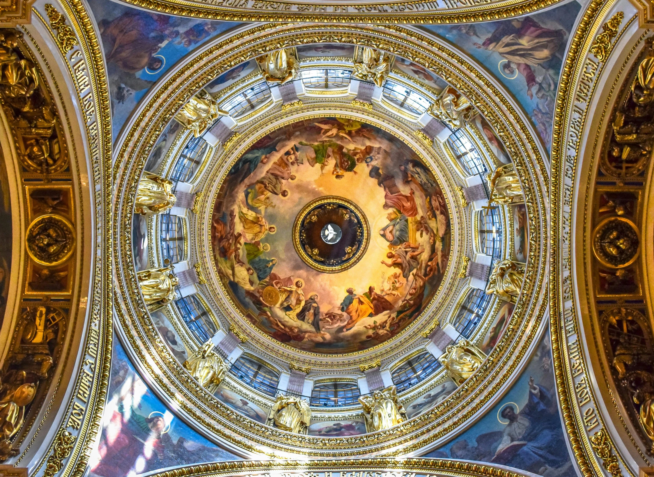 the ceiling of the dome of the dome of the dome of the dome of the dome of the dome of the dome of the dome of the, an album cover, inspired by Károly Markó the Elder, shutterstock, square, petite, faberge, holy halo