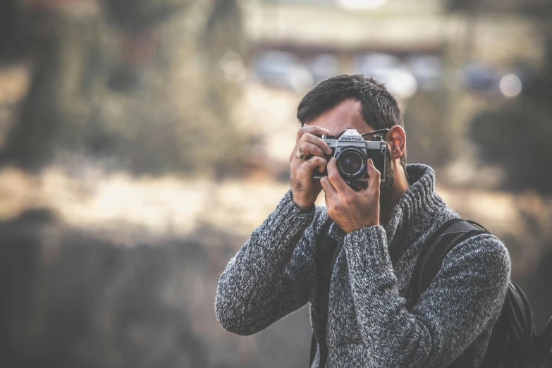 a man taking a picture with a camera, pexels contest winner, rugged, all looking at camera, opening shot, hd wallpaper