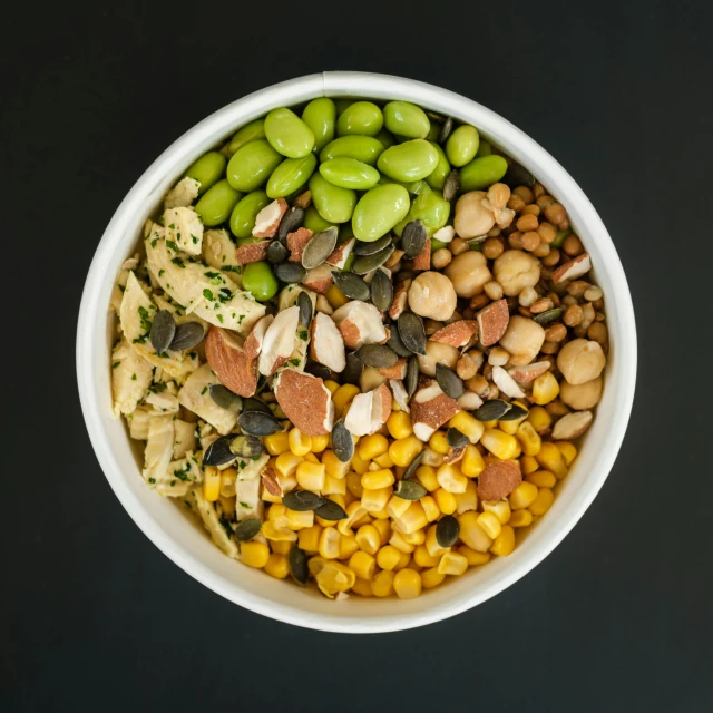 a bowl filled with different types of food, by Jessie Algie, high quality product photo, 15081959 21121991 01012000 4k, nut, variation