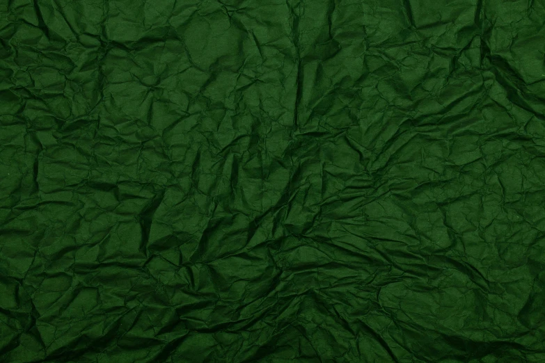 a close up of a green sheet of paper, an album cover, deviantart, wrinkled, medium poly, dark green, made of lab tissue