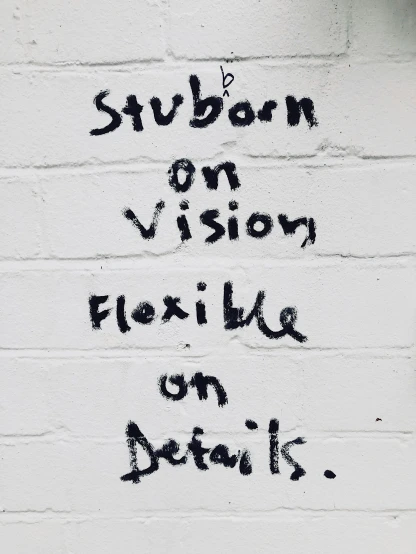 a white brick wall with graffiti written on it, by Felicity Charlton, featured on tumblr, stuckism, zurbaran, vision, with text, looking outside