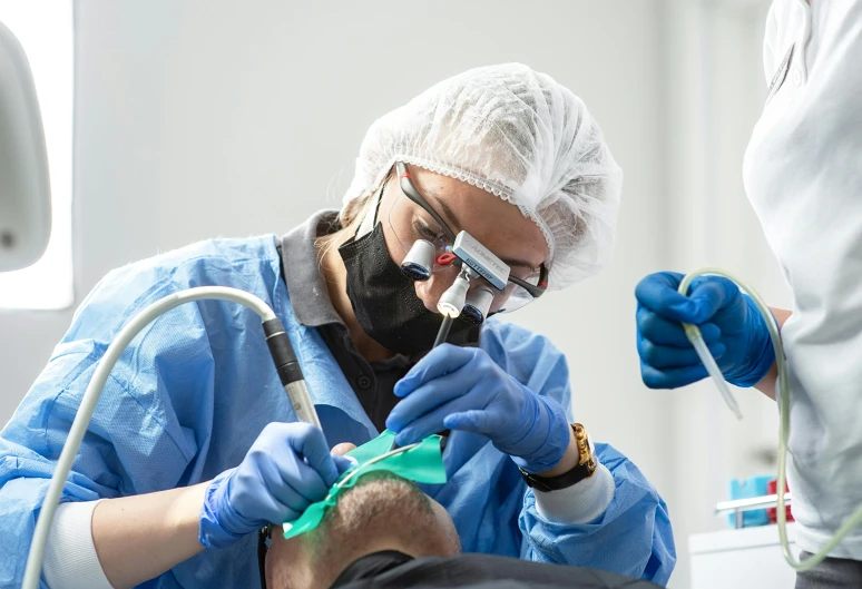 a man getting his teeth brushed by a dentist, by Meredith Dillman, happening, oxygen mask, lachlan bailey, profile image, thumbnail