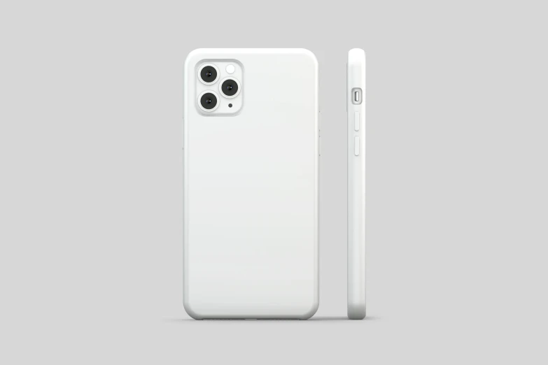a white iphone sitting on top of a table, case, ( ultra realistic ), design only, solid color