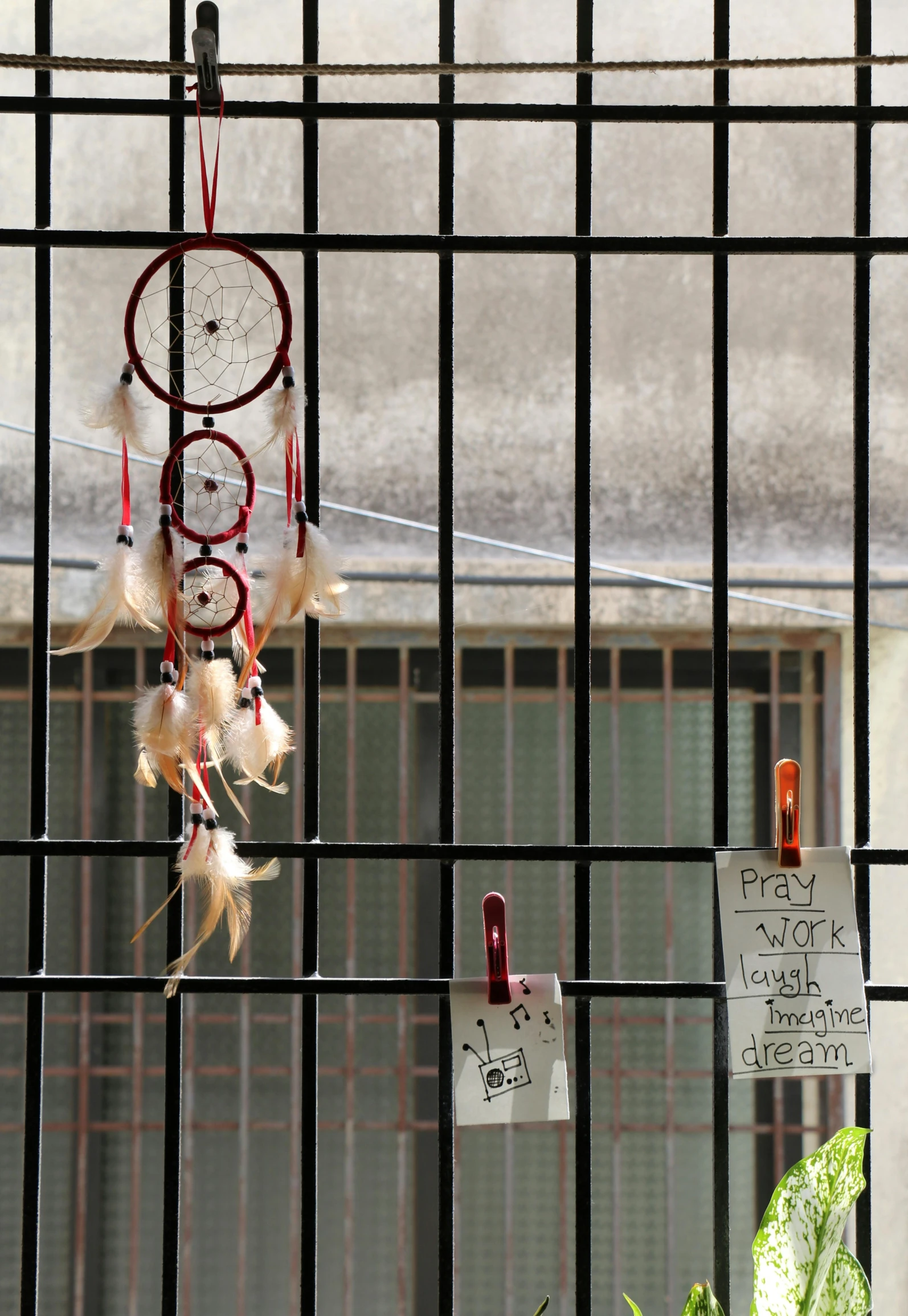 a close up of a bird in a cage, by Aguri Uchida, temporary art, detention centre, dreamcatchers, ( ( photograph ) ), bangkok