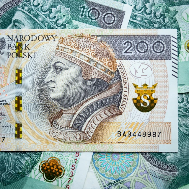 a pile of money sitting on top of a table, a portrait, by Adam Marczyński, trending on pixabay, art nouveau, great king of stovokor, polish, from 2001, promo image