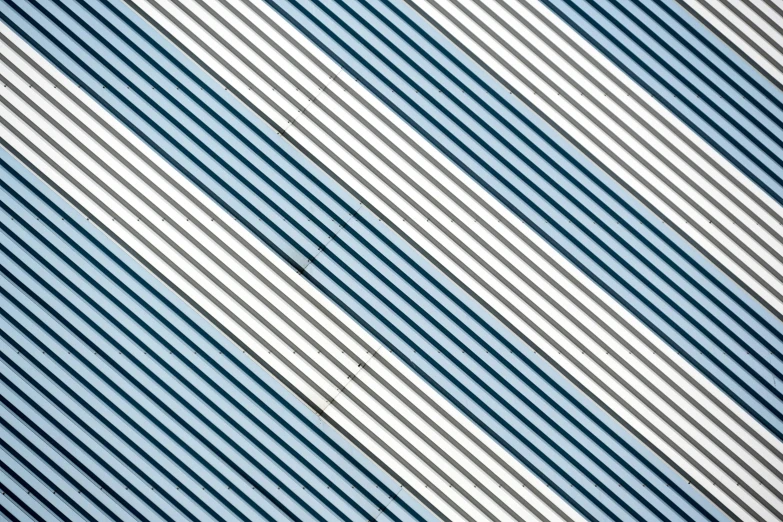 a close up of a blue and white striped tie, an abstract drawing, by Bridget Riley, unsplash, roofing tiles texture, isometric staircase, background white, galvalume metal roofing