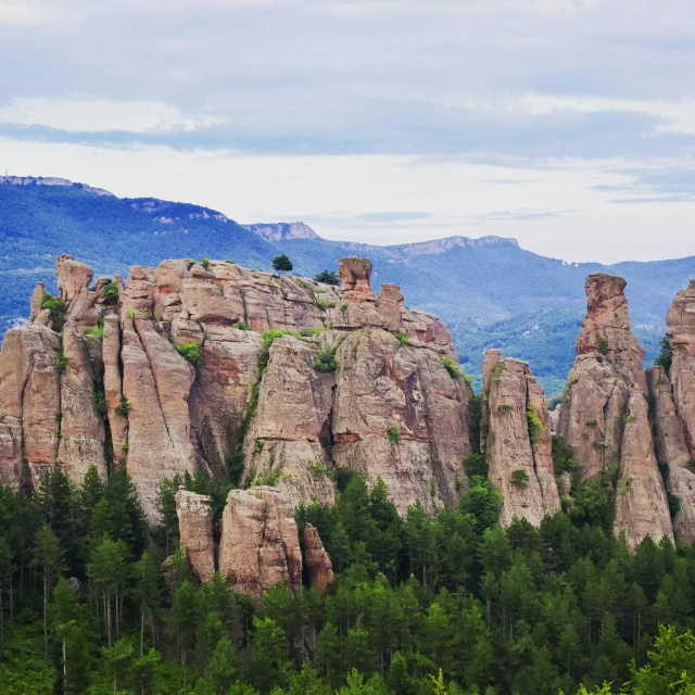 a herd of sheep standing on top of a lush green hillside, by Serhii Vasylkivsky, pexels contest winner, les nabis, tall stone spires, red sandstone natural sculptures, square, 000 — википедия