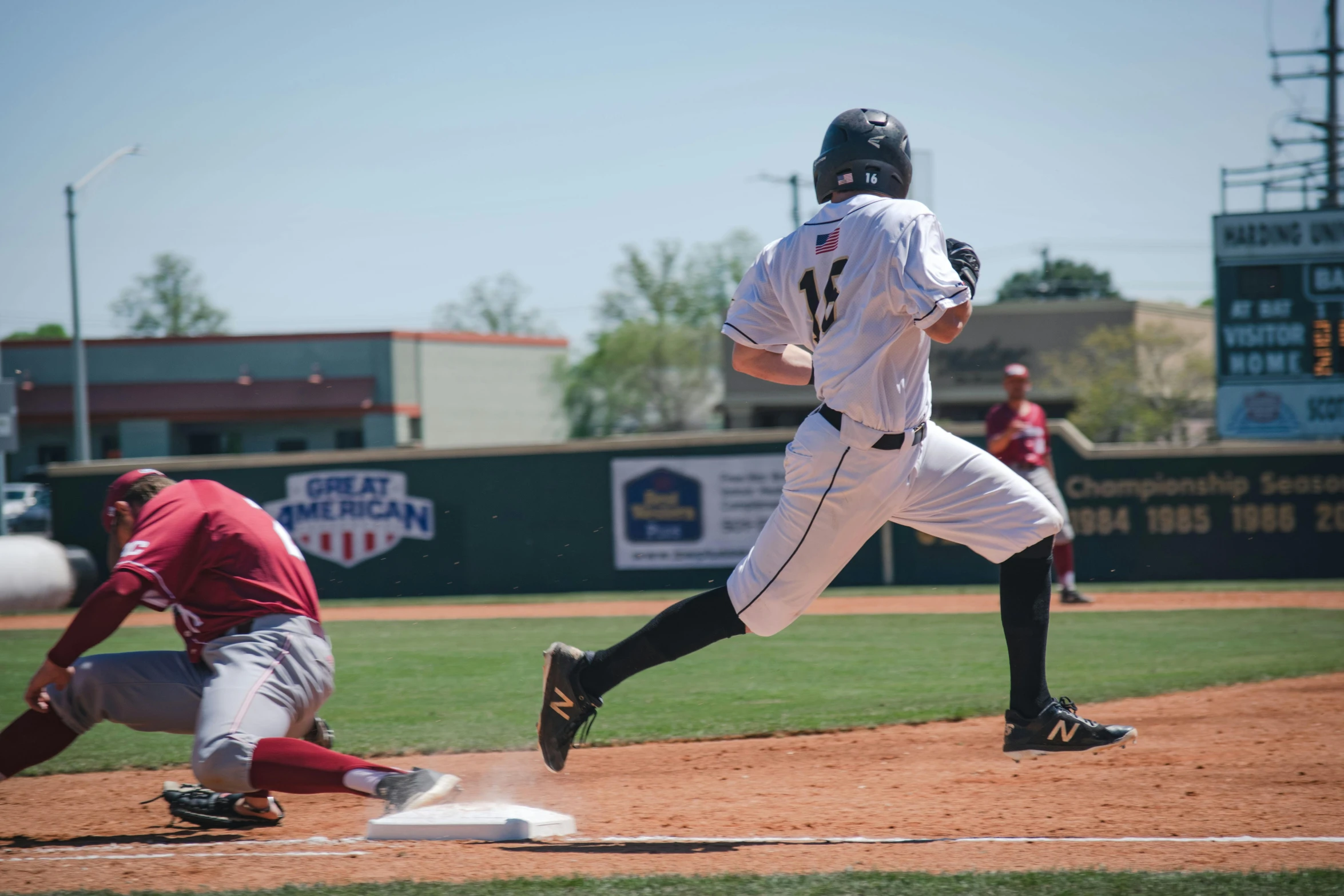 a baseball player taking a swing at a ball, by Neil Blevins, reddit, square, 8k octan photo, university, thumbnail