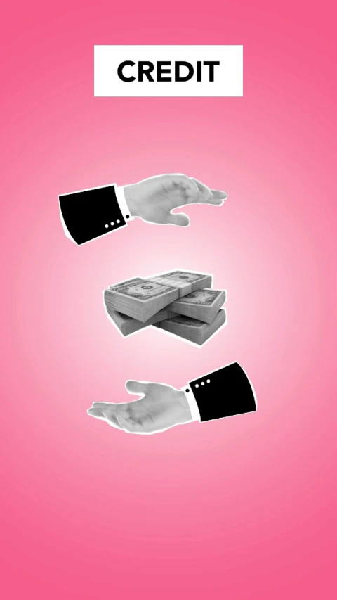 two hands reaching for a stack of money, an album cover, by Sebastian Vrancx, 🎀 🍓 🧚, business men, blushing, digital ilustration
