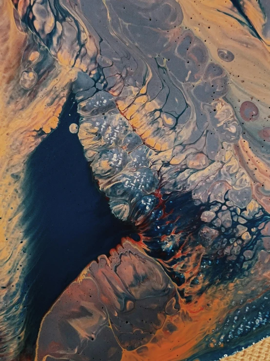 a large elephant standing next to a body of water, an ultrafine detailed painting, inspired by Frederic Church, trending on unsplash, space art, satellite view, lava river, arabia, close-up from above