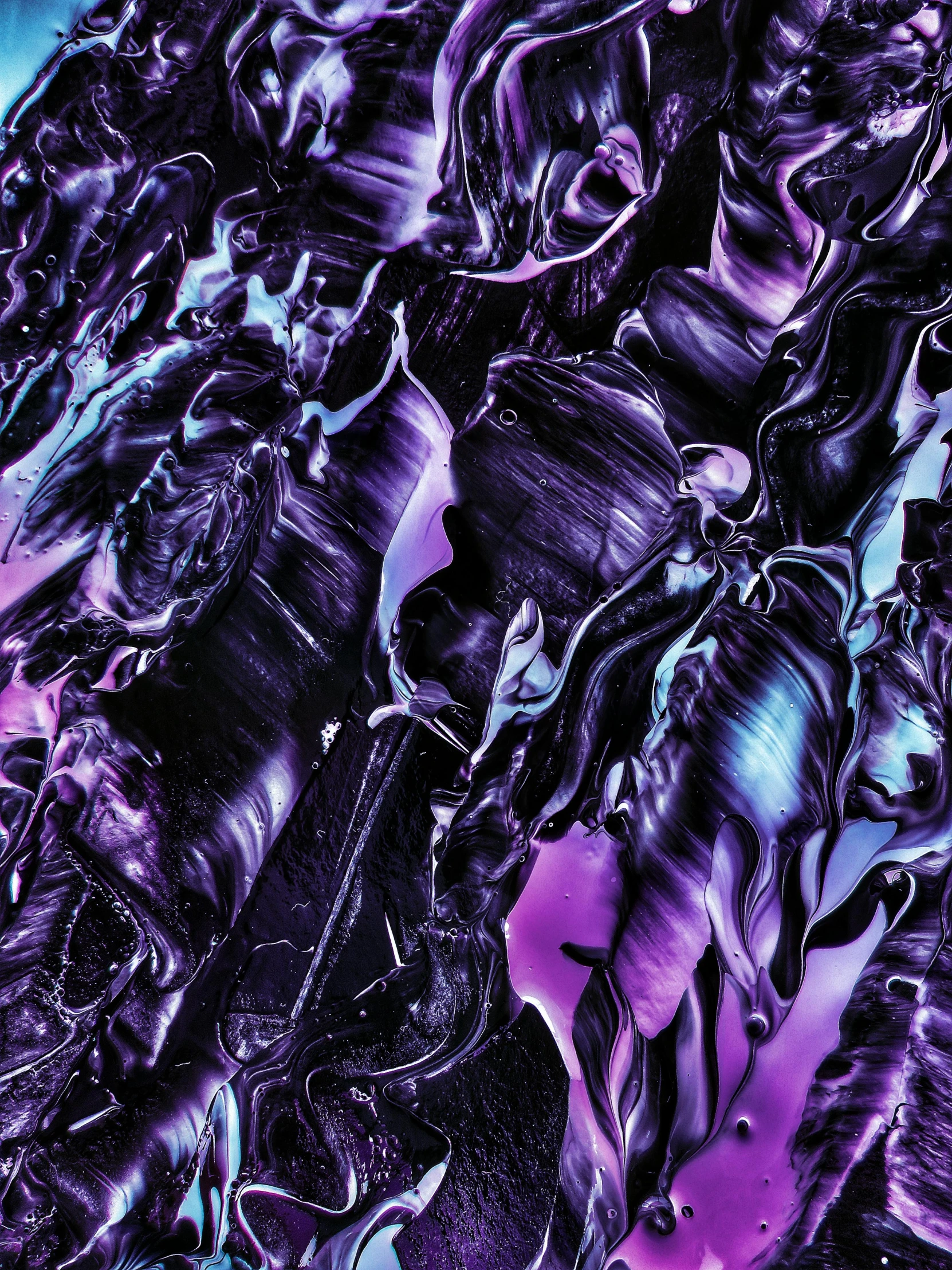 a man riding on the back of a horse, an album cover, inspired by Yanjun Cheng, trending on pexels, lyrical abstraction, made of liquid purple metal, repeating pattern. seamless, 😱 chaos · nightmare resin, abstract black oil