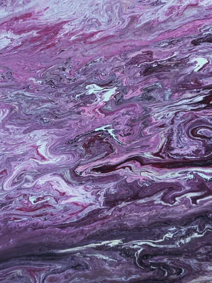 a close up of a purple marble surface, inspired by Julian Schnabel, reddit, abstract art, foamy waves, ilustration, “ femme on a galactic shore, highly detailed melted wax