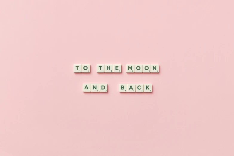 the words to the moon and back on a pink background, trending on unsplash, aestheticism, on a pale background, return of the many to the one, pregnancy, blackpink