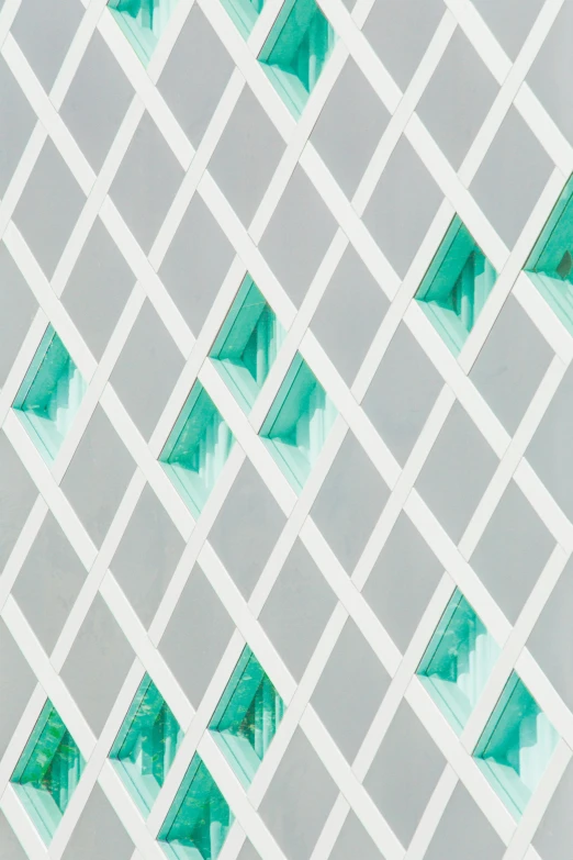 a red fire hydrant sitting on top of a tiled floor, an abstract drawing, inspired by Gao Cen, white and teal metallic accents, “diamonds, transparent corrugated glass, detail shot