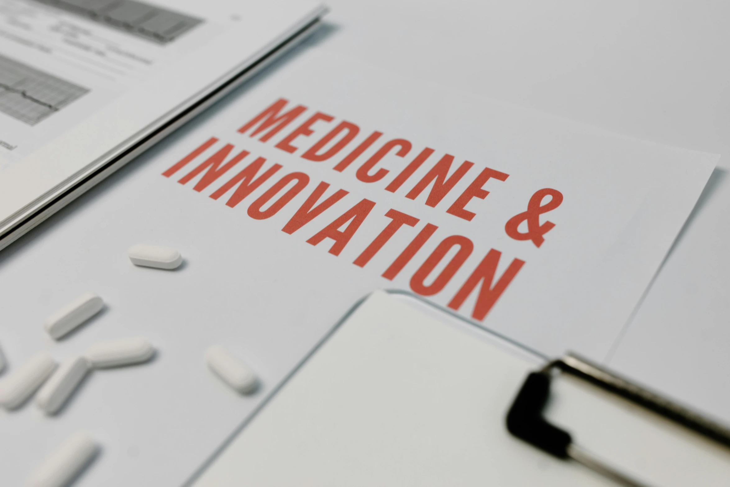 medicine and innovation written on a piece of paper, unsplash, private press, patented in 2039, avatar image, uhq, profile picture