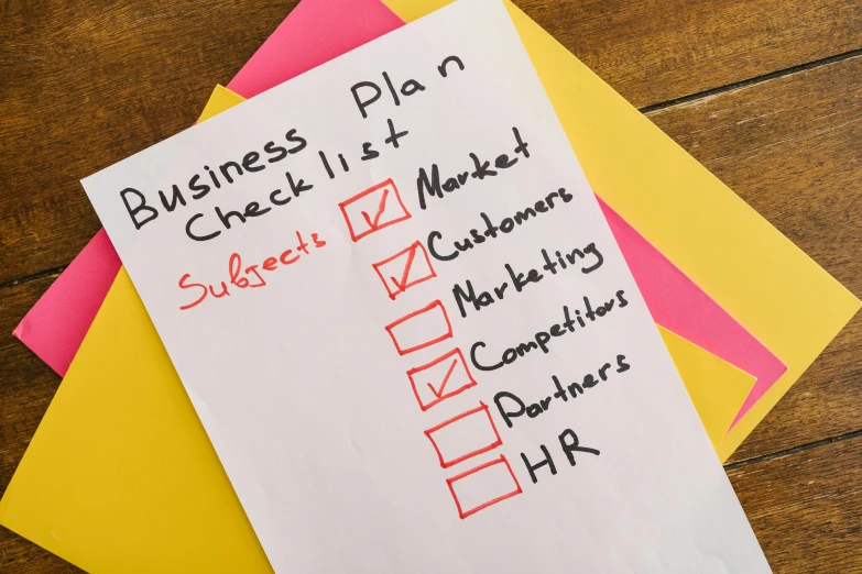 a business plan checklist on a piece of paper, by Lynn Pauley, square, professional photo, thumbnail, fan favorite