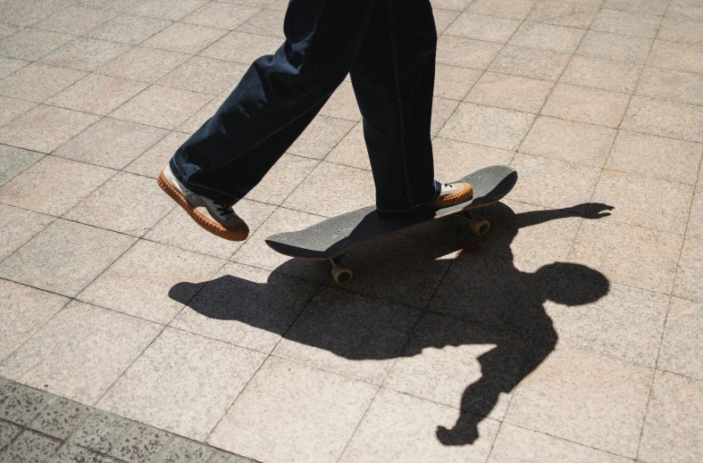 a person riding a skateboard on a sidewalk, pexels contest winner, no background and shadows, carving, cel shade, thumbnail