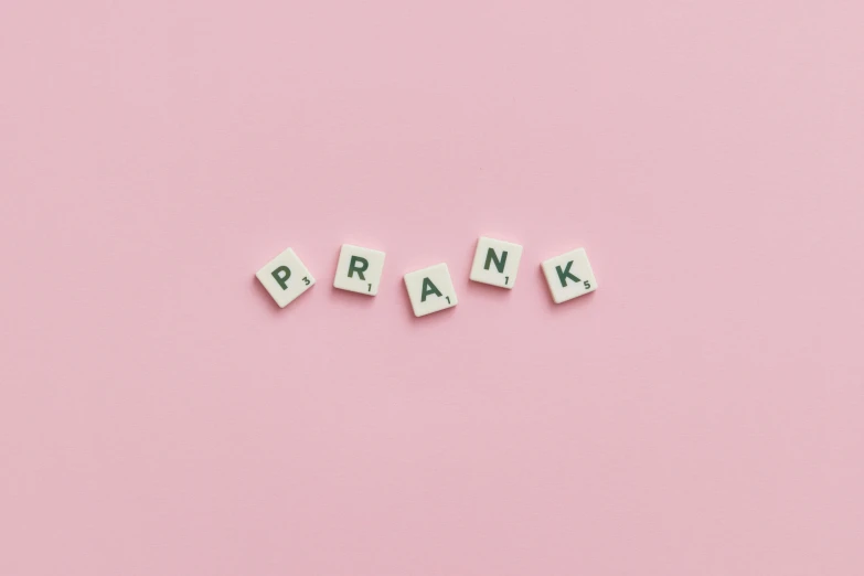 the word bank spelled with wooden letters on a pink background, by Arabella Rankin, trending on pexels, graffiti, screaming in pain, frank reynolds, paranoid, joan cornella