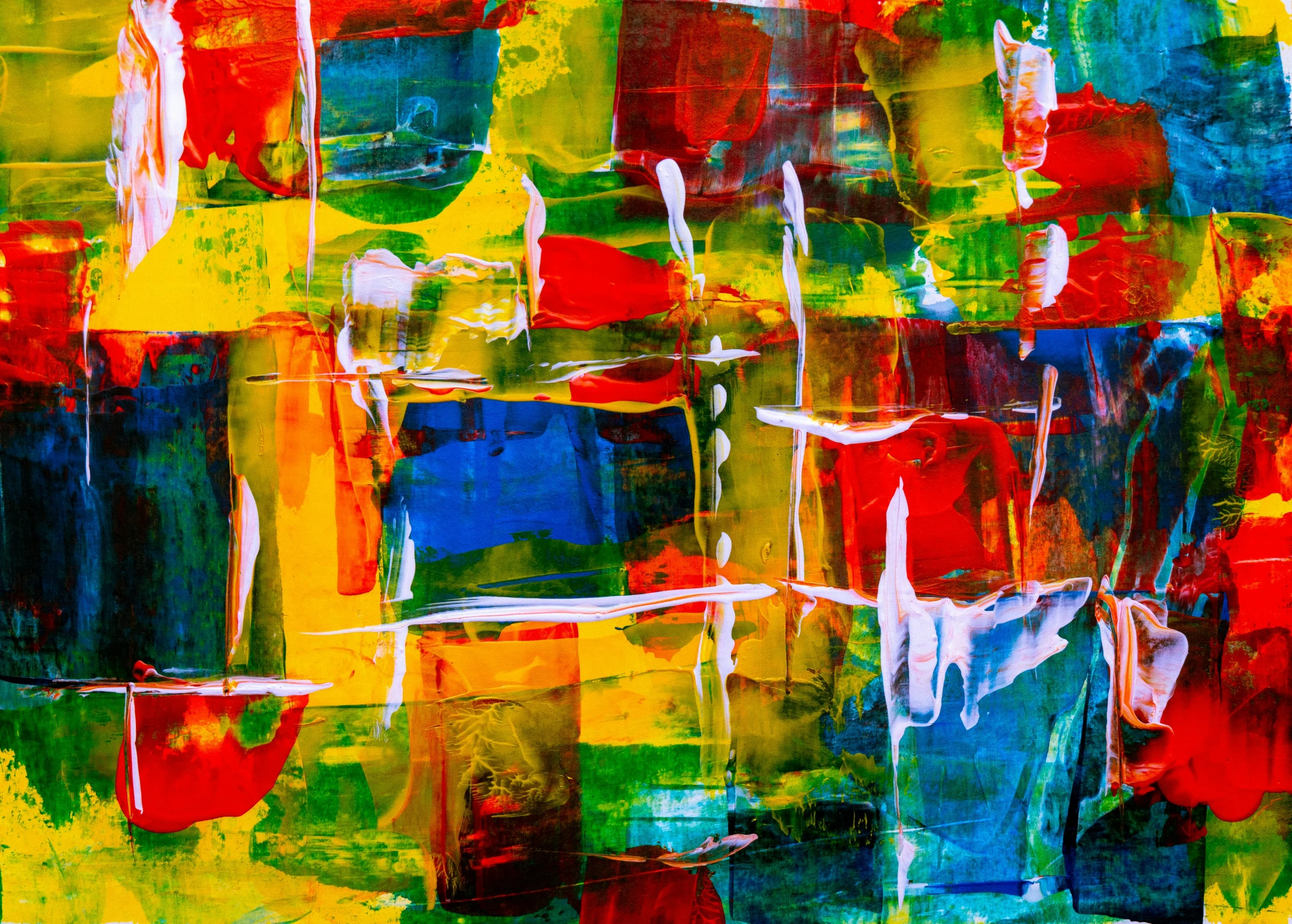 a painting with many different colors on it, inspired by Hans Hofmann, pexels contest winner, plastic and fabric, multicolor, how pretty, architectural painting