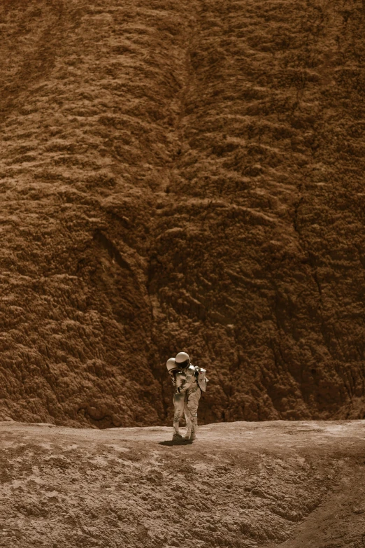 a man riding a horse down a dirt road, an album cover, inspired by Filip Hodas, australian tonalism, in spacesuit, chiseled formations, kodachrome 8 k, samorost