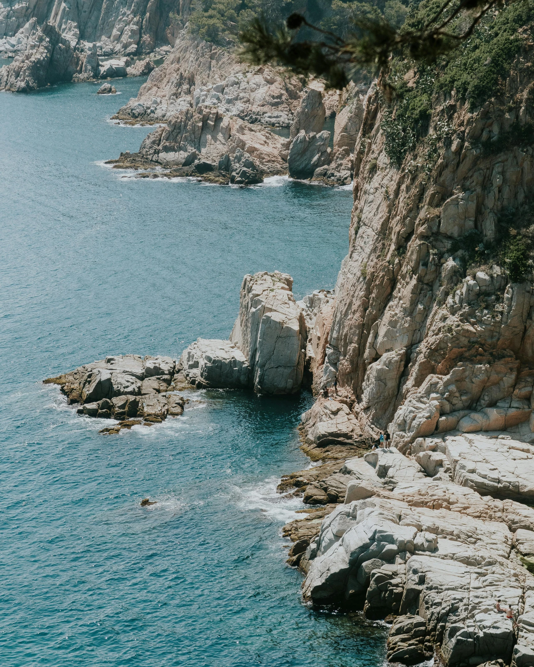 a man standing on top of a cliff next to the ocean, inspired by Elsa Bleda, unsplash contest winner, renaissance, south korea, thumbnail, multiple stories, extremely detailed rocky crag