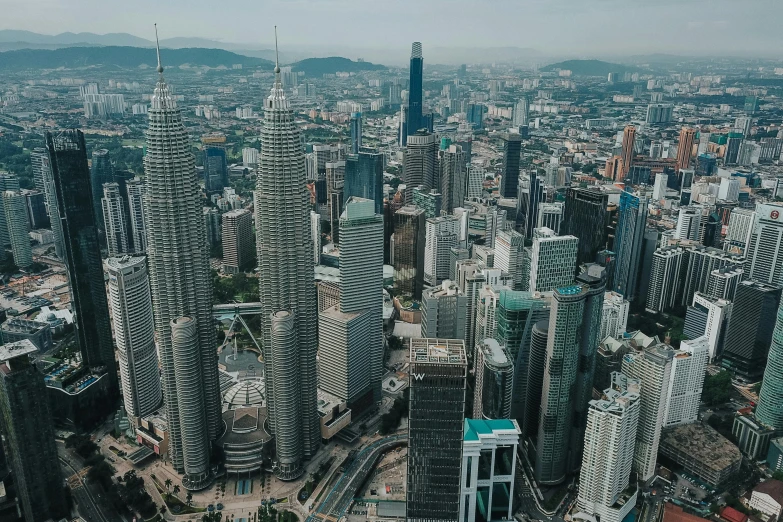 a view of a city with a lot of tall buildings, pexels contest winner, hurufiyya, avatar image, malaysian, aerial footage, high resolution