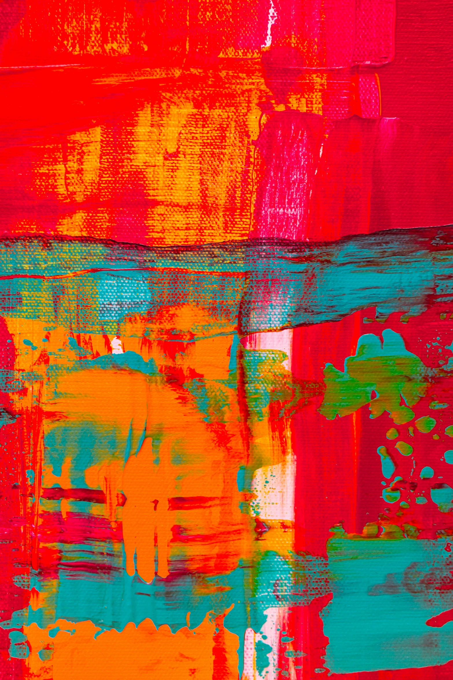 an abstract painting with red and green colors, pexels, abstract expressionism, summertime, 144x144 canvas, 15081959 21121991 01012000 4k, orange and turquoise