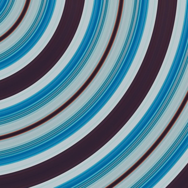 a close up of a blue and brown striped background, an album cover, inspired by Bridget Riley, flickr, generative art, orbital rings, purple blue color scheme, curved, maroon and blue accents