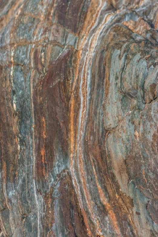 a close up of a piece of marble, by Peter Churcher, trending on unsplash, shiny layered geological strata, “ iron bark, full frame image, brown
