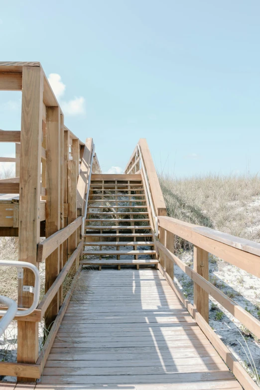 a set of stairs leading to a beach, by Kristin Nelson, unsplash, 2 5 6 x 2 5 6 pixels, wooden structures, ramps, the emerald coast