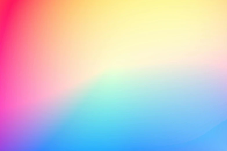 a blurry image of a rainbow colored background, an album cover, by Android Jones, color field, blue and yellow gradient, tiny gaussian blur, muted colours 8 k, with a white background