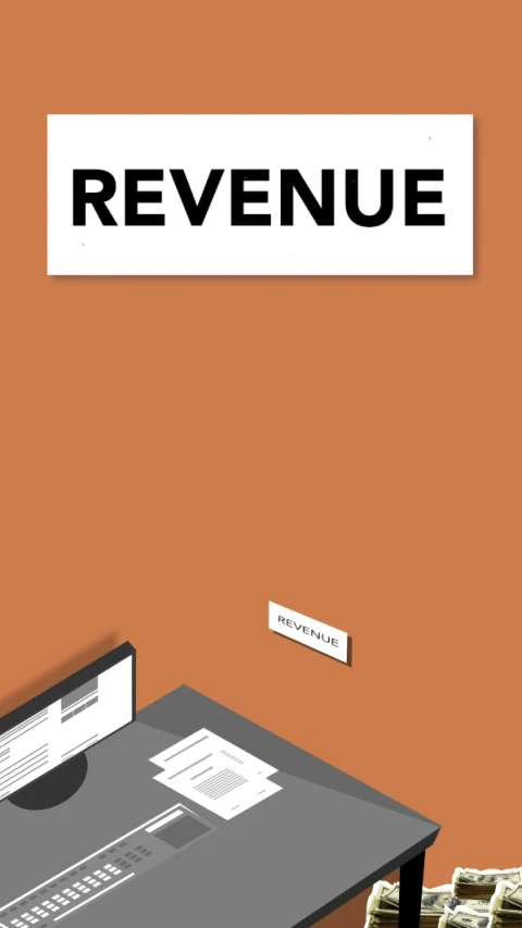 a computer sitting on top of a desk next to a pile of money, a poster, by Thomas de Keyser, behance, renaissance, revenge, cover magazine, adrian tomine, roblox