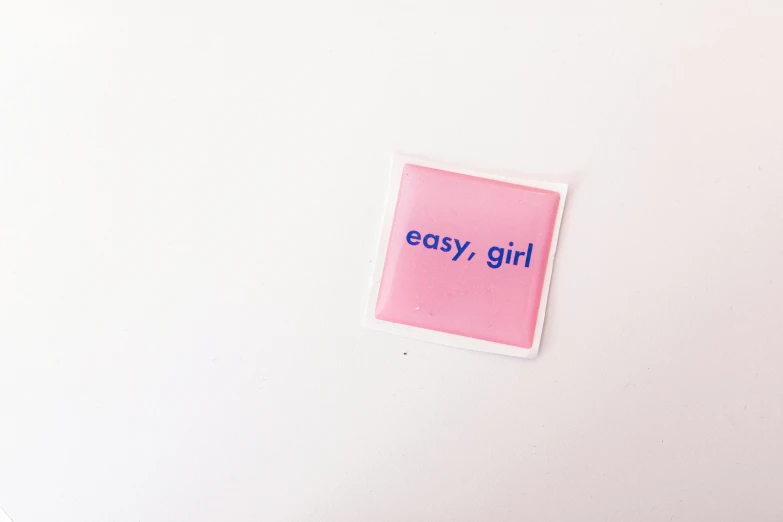 a laptop computer sitting on top of a white desk, an album cover, inspired by Tracey Emin, unsplash, feminist art, silicone patch design, happy girl, # e 5 3 7 1 b, easygoing