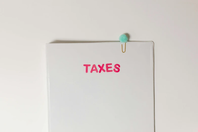 a piece of paper with the word taxes written on it, an album cover, neon pastel, portrait n - 9, planner stickers, without text