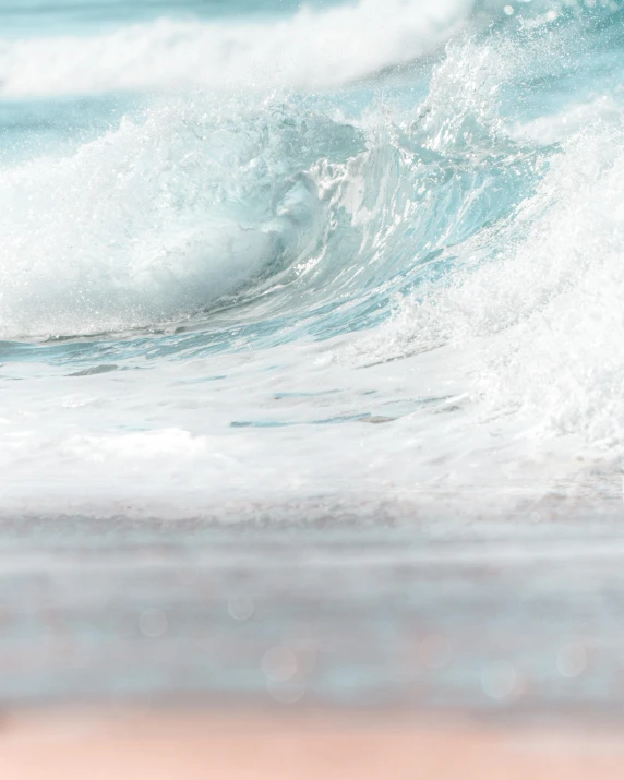 a man riding a wave on top of a surfboard, an album cover, unsplash contest winner, glistening seafoam, zoomed in, energy waves, pastel overflow