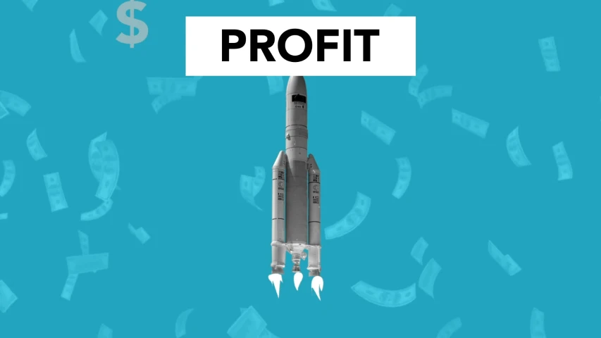 a rocket with a dollar sign on top of it, a digital rendering, reddit, best selling, upfront, avatar, protal