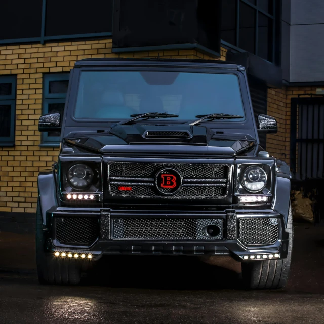 a black mercedes benz benz benz benz benz benz benz benz benz benz benz benz benz benz benz, a portrait, by derek zabrocki, unsplash, fully armoured, square, hasselblade wide shot, red leds