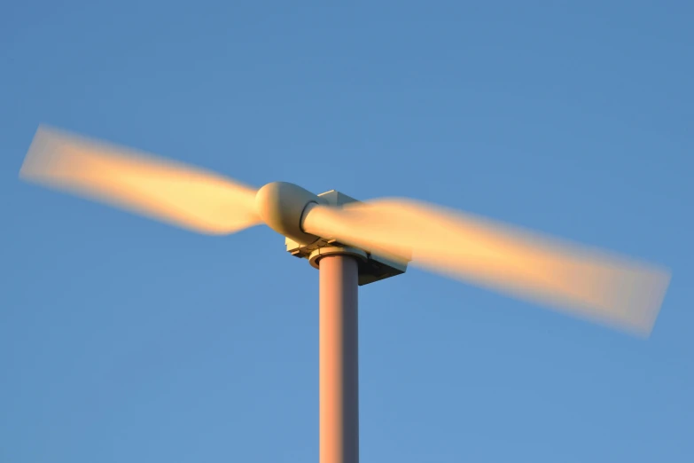 a close up of a wind turbine on a pole, by Carey Morris, unsplash, hurufiyya, raytraced blade, high quality product image”, avatar image, extra high resolution